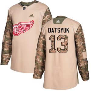 Herren Detroit Red Wings Eishockey Trikot Pavel Datsyuk #13 Authentic Camo Veterans Day Practice